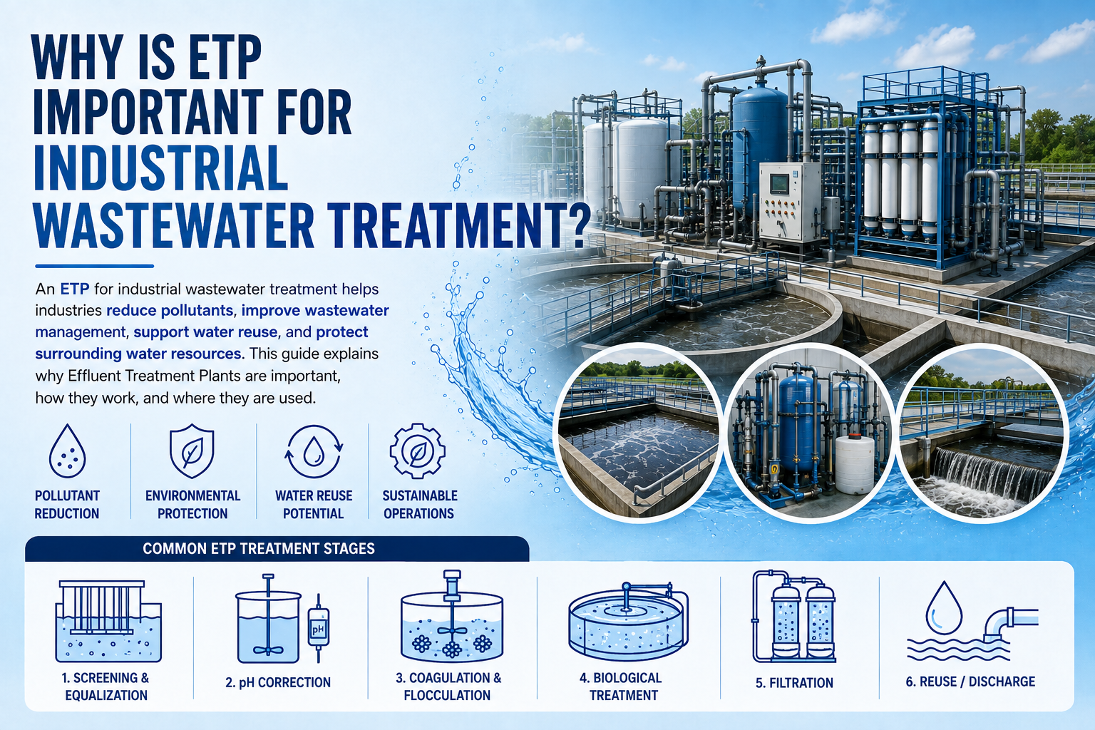 ETP for Industrial Wastewater Treatment