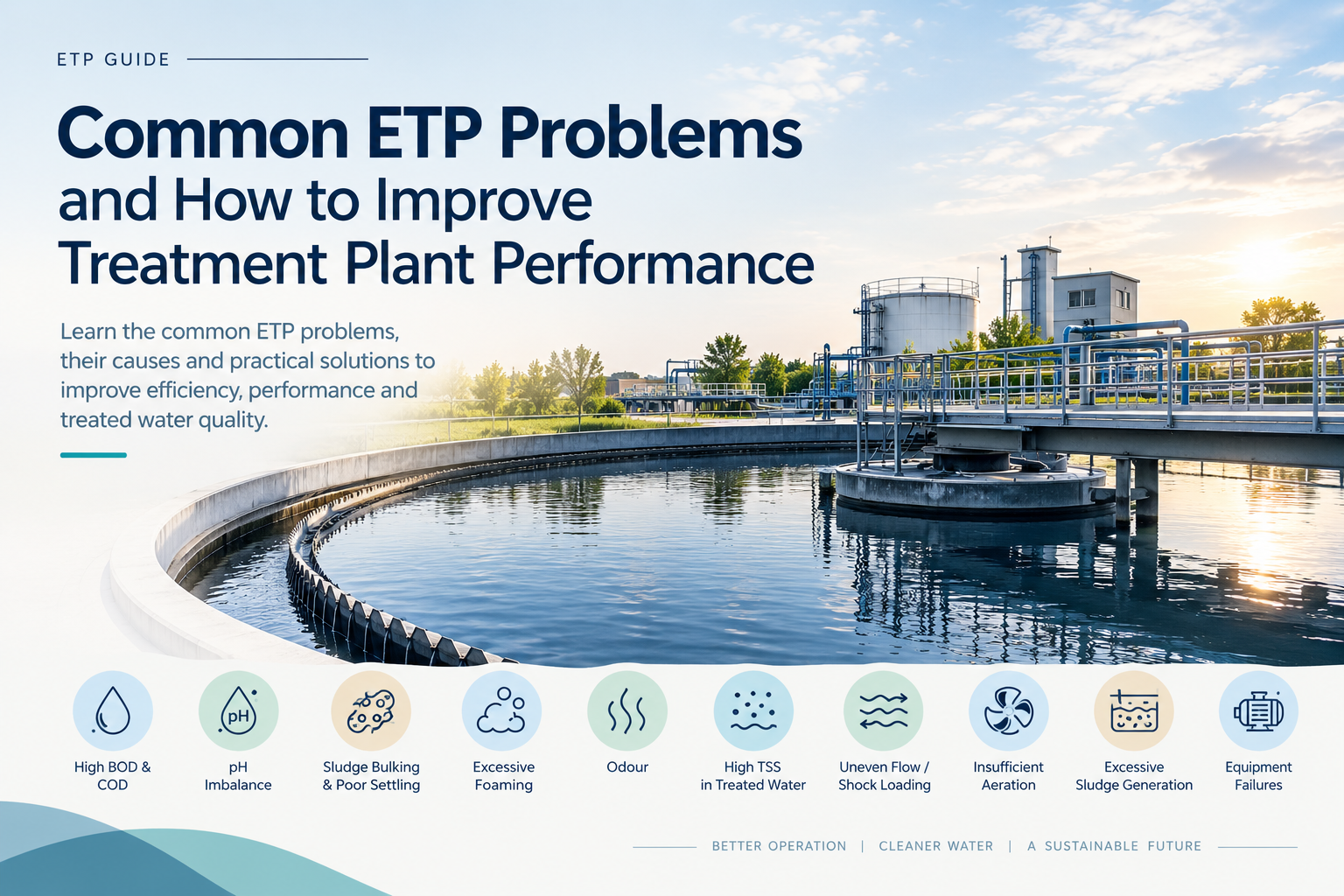 Common ETP problems and solutions for improving Effluent Treatment Plant performance